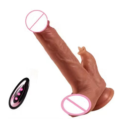 8.27In Remote Control Realistic Dildo with Licking Tongue for Women 9 Vibrating Thrusting
